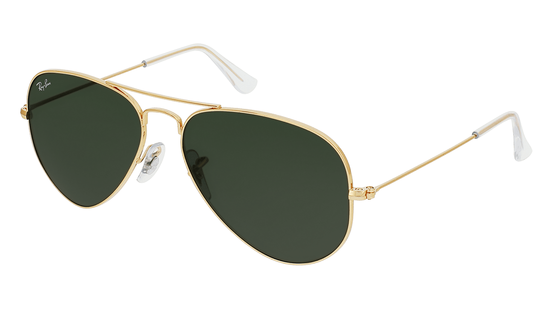 Ray ban 3025 gold green aviator sunglasses on sale
